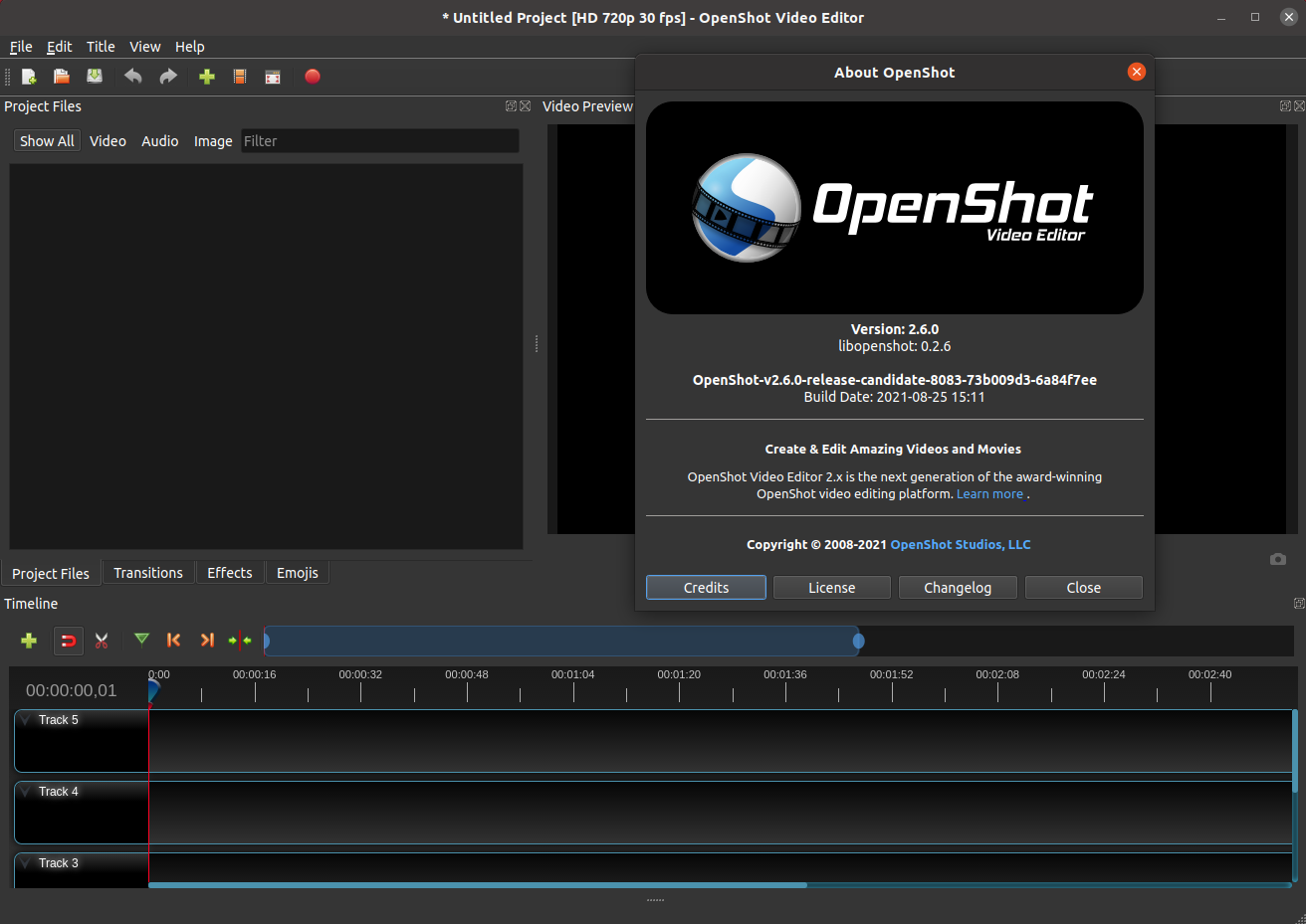 openshot video editor add text
