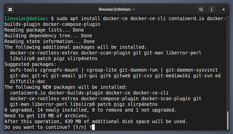 debian bullseye docker