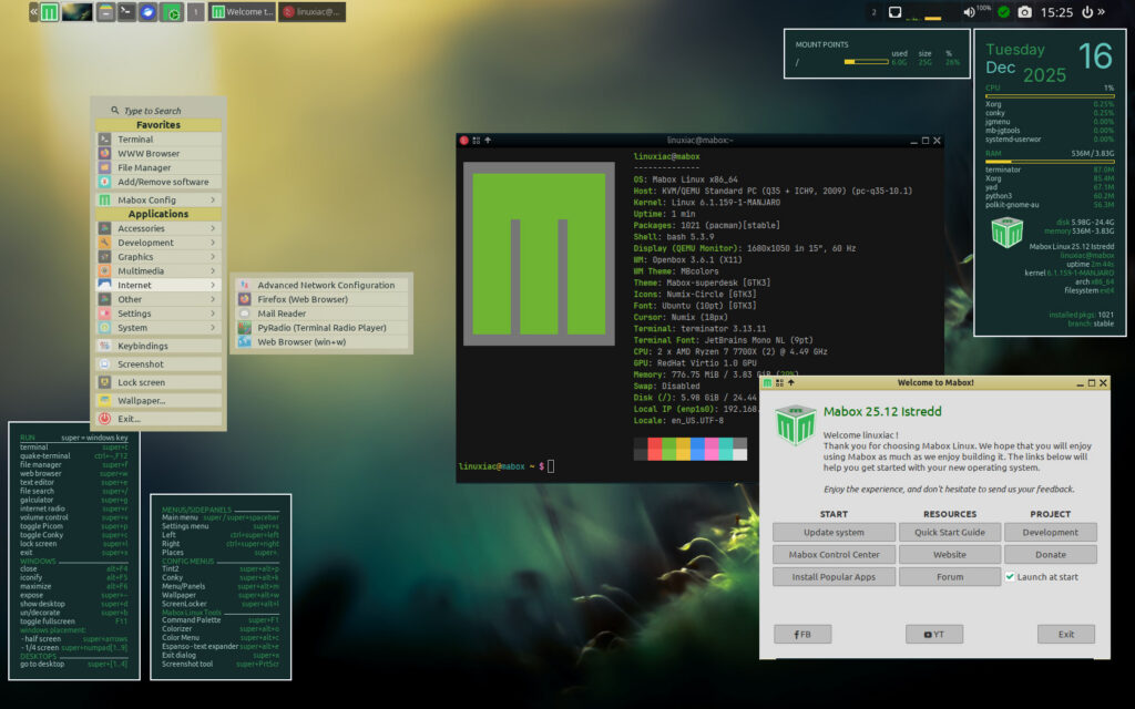 Mabox Linux 25.12