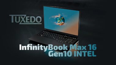 TUXEDO Launches InfinityBook Max 16 With OLED Display and RTX Graphics