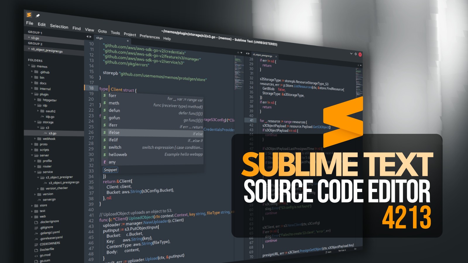 Sublime Text 4213 Code Editor Adds Python 3.14, File Icon Themes